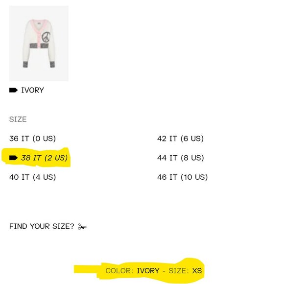 Moschino Jeans Contrast Peace Symbol Intarsia Cotton and Nylon Cardigan Size XS - Picture 12 of 12